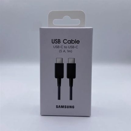 کابل سوپر فست شارژ دو سر تایپ سی اصلی یک متری سامسونگ Samsung 5A USB-C to USB-C Cable EP-DN975BBEGWW
